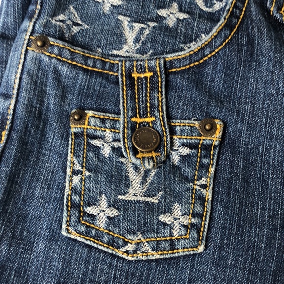 Authentic Louis Vuitton monogram denim jeans - Picture 4 of 8